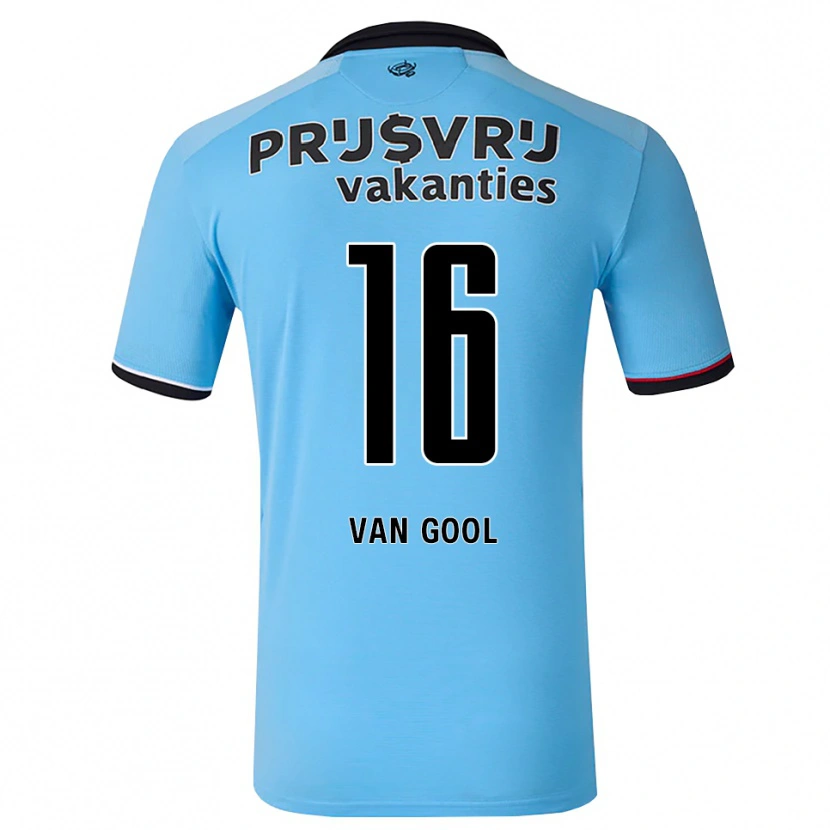 Danxen Herren Sydney Van Gool #16 Tiefhimmelblau Schwarz Rot Auswärtstrikot Trikot 2026/27 T-Shirt Österreich