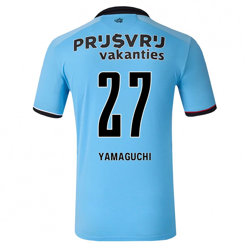 Danxen Herren Keina Yamaguchi #27 Tiefhimmelblau Schwarz Rot Auswärtstrikot Trikot 2026/27 T-Shirt Österreich