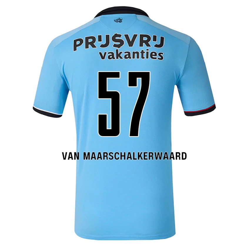 Danxen Herren Pieter Van Maarschalkerwaard #57 Tiefhimmelblau Schwarz Rot Auswärtstrikot Trikot 2026/27 T-Shirt Österreich