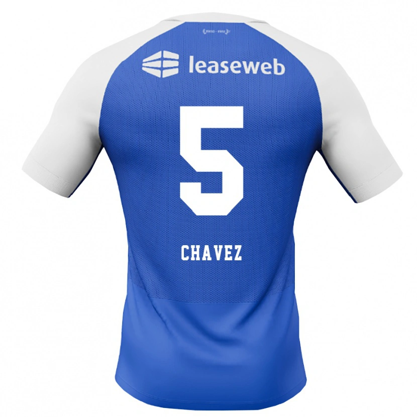 Danxen Herren Mateo Chávez #5 Himmelblau Rot Weiß Auswärtstrikot Trikot 2026/27 T-Shirt Österreich