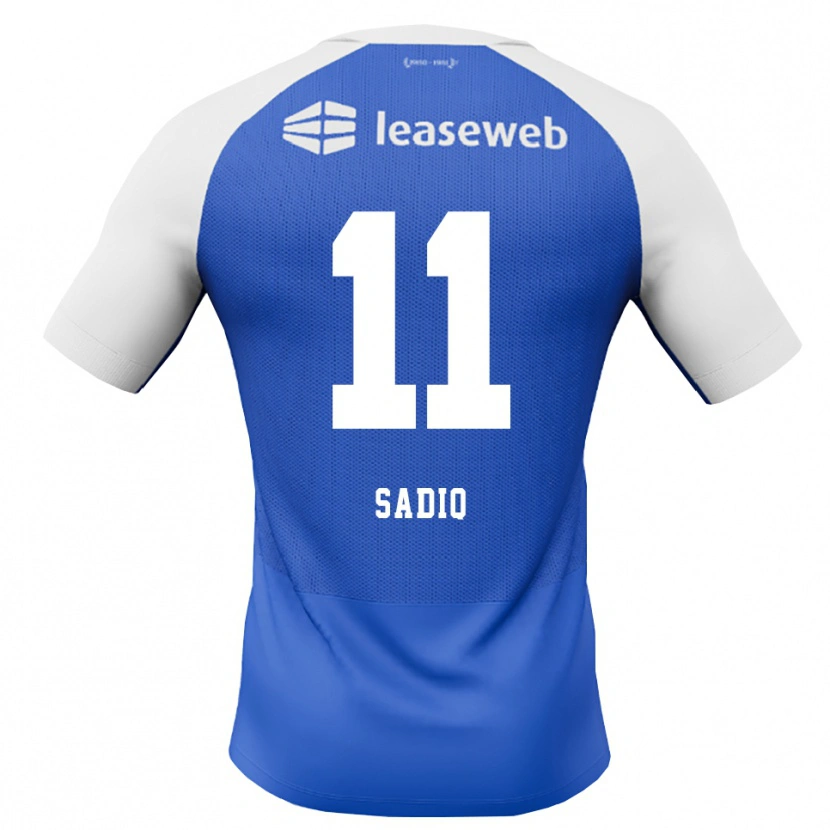 Danxen Herren Ibrahim Sadiq #11 Himmelblau Rot Weiß Auswärtstrikot Trikot 2026/27 T-Shirt Österreich