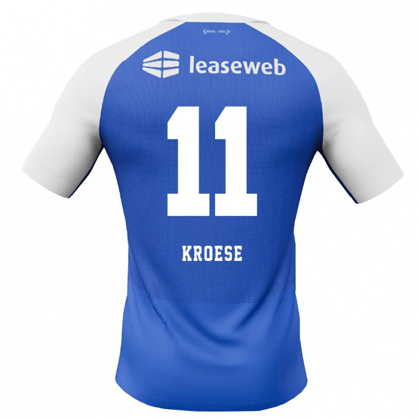 Danxen Herren Fieke Kroese #11 Himmelblau Rot Weiß Auswärtstrikot Trikot 2026/27 T-Shirt Österreich