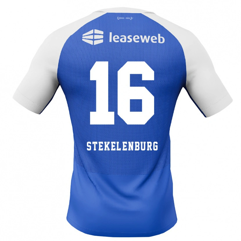 Danxen Herren Sem Stekelenburg #16 Himmelblau Rot Weiß Auswärtstrikot Trikot 2026/27 T-Shirt Österreich