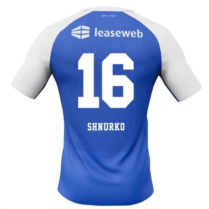 Danxen Herren Danylo Shnurko #16 Himmelblau Rot Weiß Auswärtstrikot Trikot 2026/27 T-Shirt Österreich