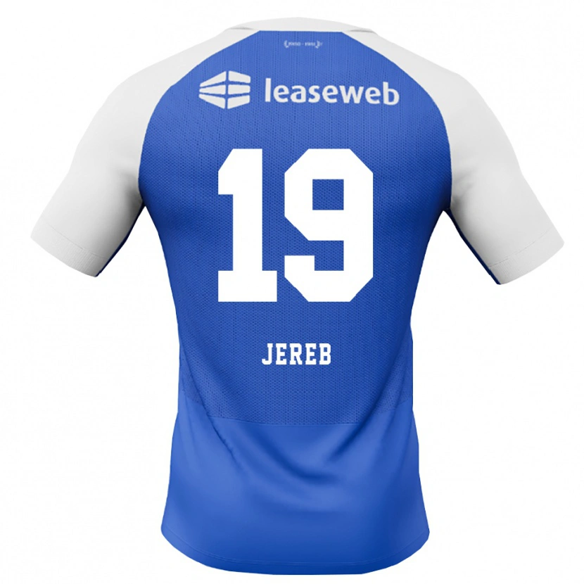 Danxen Herren David Jereb #19 Himmelblau Rot Weiß Auswärtstrikot Trikot 2026/27 T-Shirt Österreich