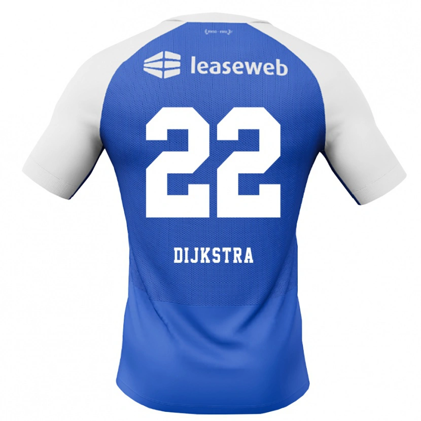 Danxen Herren Elijah Dijkstra #22 Himmelblau Rot Weiß Auswärtstrikot Trikot 2026/27 T-Shirt Österreich