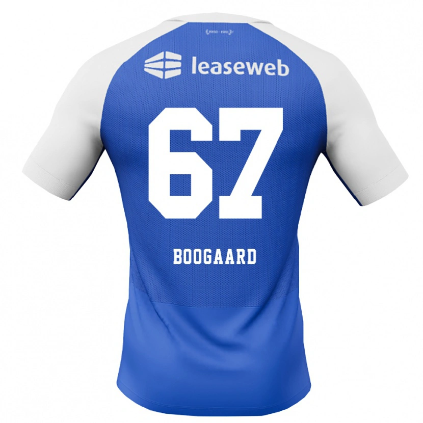 Danxen Herren Kasper Boogaard #67 Himmelblau Rot Weiß Auswärtstrikot Trikot 2026/27 T-Shirt Österreich