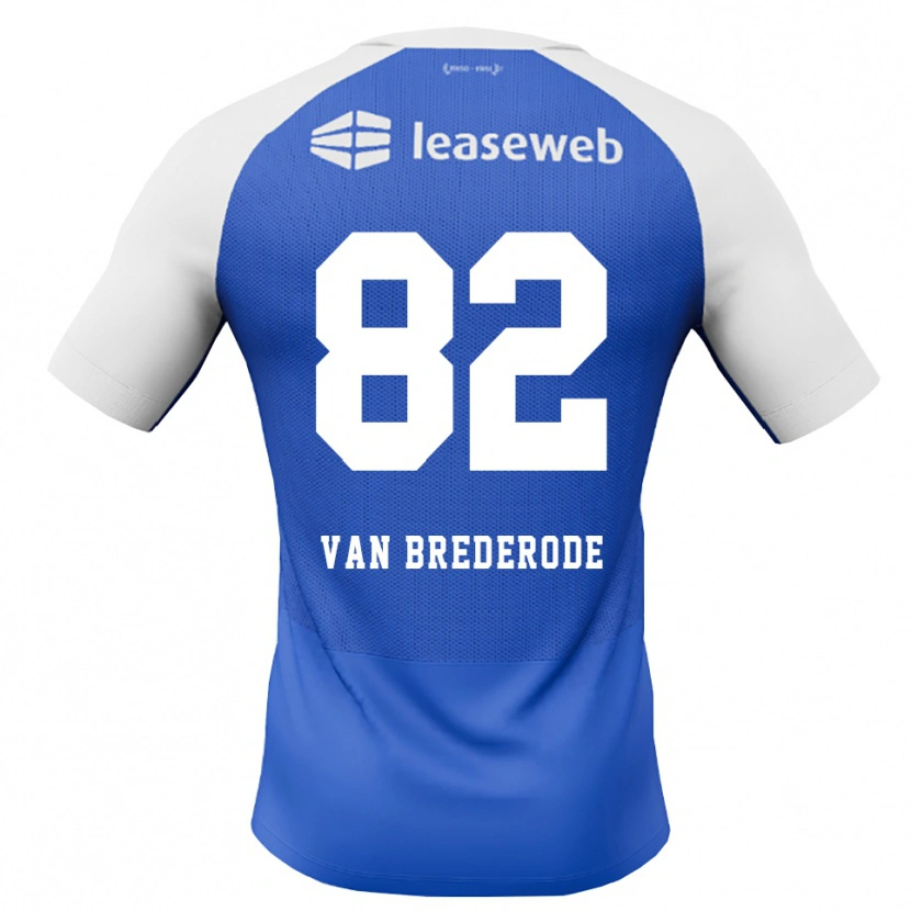 Danxen Herren Myron Van Brederode #82 Himmelblau Rot Weiß Auswärtstrikot Trikot 2026/27 T-Shirt Österreich