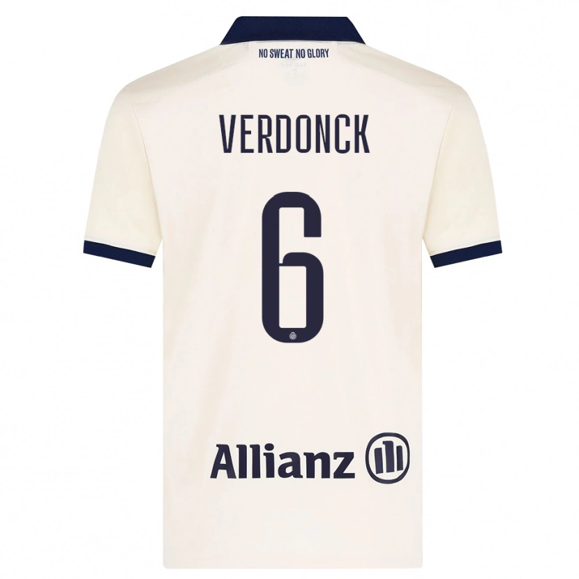Danxen Herren Saar Verdonck #6 Beige Schwarz Auswärtstrikot Trikot 2026/27 T-Shirt Österreich