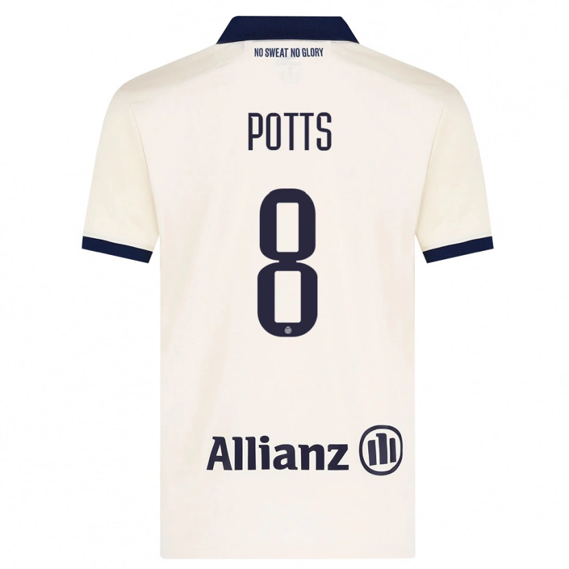 Danxen Herren Freddie Potts #8 Beige Schwarz Auswärtstrikot Trikot 2026/27 T-Shirt Österreich