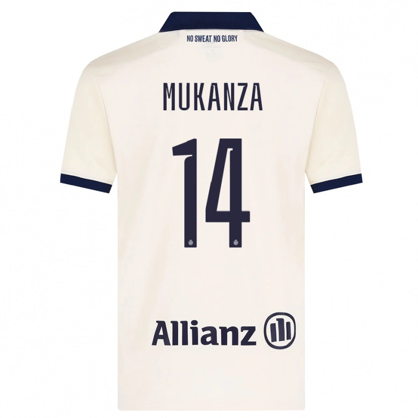 Danxen Herren Blessing Mukanza #14 Beige Schwarz Auswärtstrikot Trikot 2026/27 T-Shirt Österreich