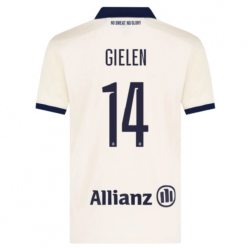 Danxen Herren Sterre Gielen #14 Beige Schwarz Auswärtstrikot Trikot 2026/27 T-Shirt Österreich