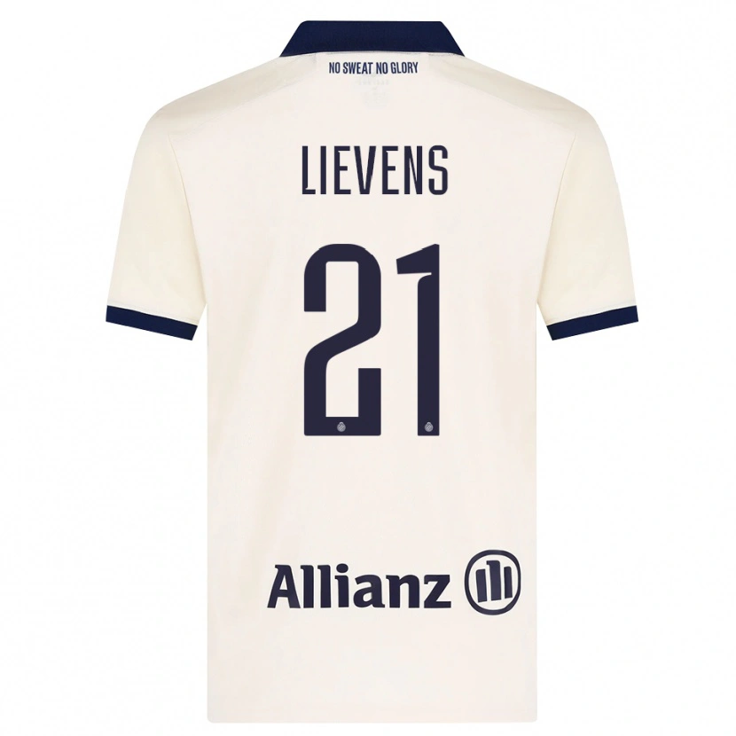 Danxen Herren Caitlin Lievens #21 Beige Schwarz Auswärtstrikot Trikot 2026/27 T-Shirt Österreich
