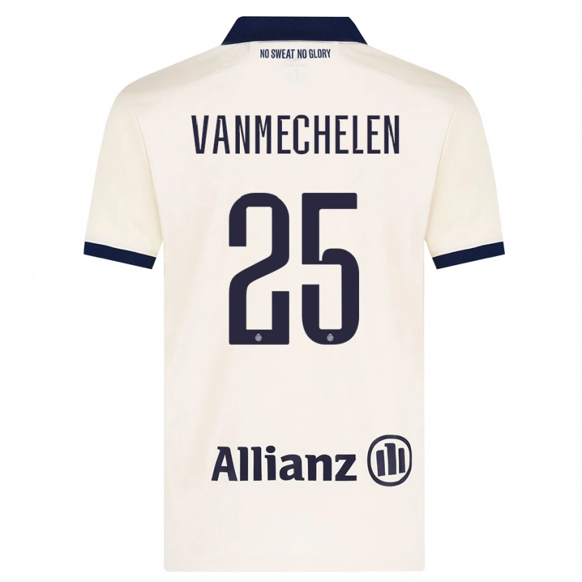 Danxen Herren Davinia Vanmechelen #25 Beige Schwarz Auswärtstrikot Trikot 2026/27 T-Shirt Österreich
