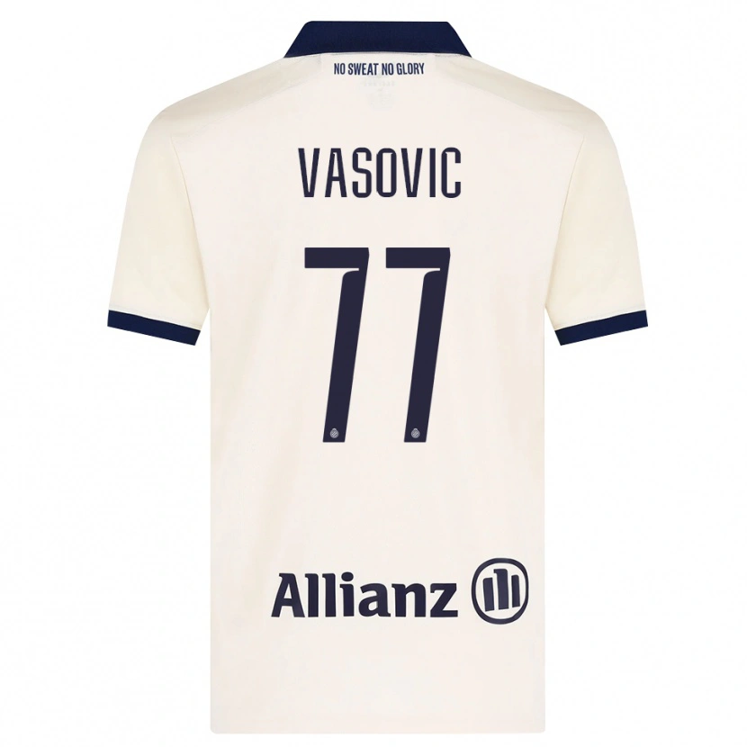 Danxen Herren Andrej Vasovic #77 Beige Schwarz Auswärtstrikot Trikot 2026/27 T-Shirt Österreich