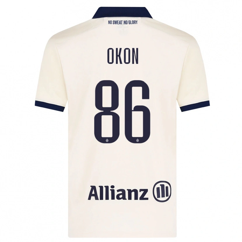 Danxen Herren Gianluca Okon-Engstler #86 Beige Schwarz Auswärtstrikot Trikot 2026/27 T-Shirt Österreich
