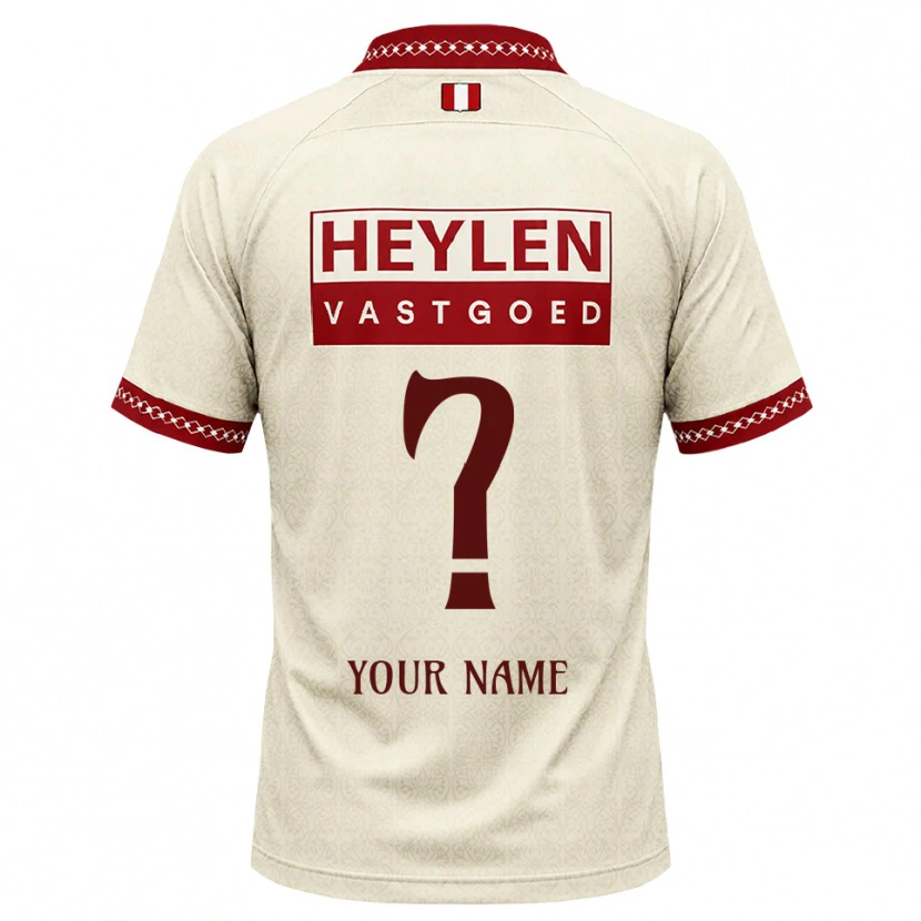 Danxen Herren Ihren Namen #0 Beige Rot Auswärtstrikot Trikot 2026/27 T-Shirt Österreich