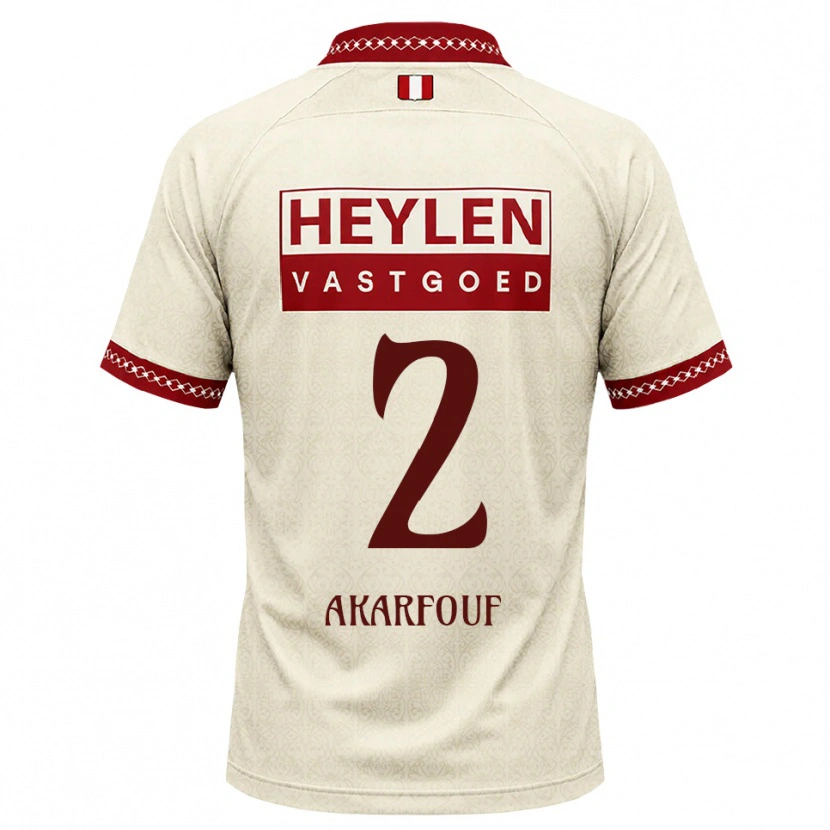 Danxen Herren Hamza Akarfouf #2 Beige Rot Auswärtstrikot Trikot 2026/27 T-Shirt Österreich