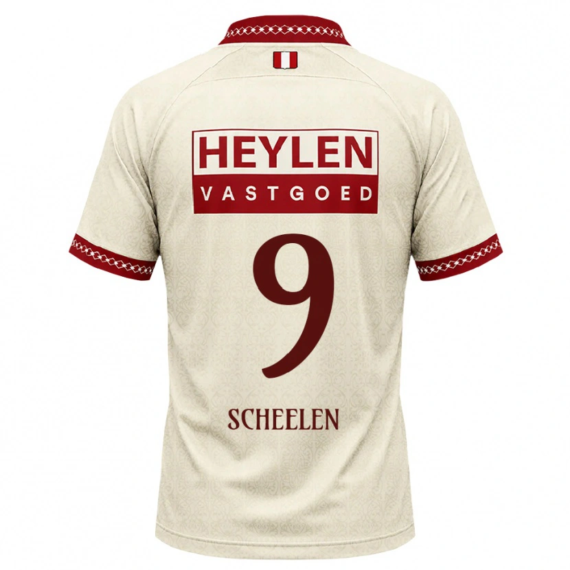 Danxen Herren Thijme Scheelen #9 Beige Rot Auswärtstrikot Trikot 2026/27 T-Shirt Österreich