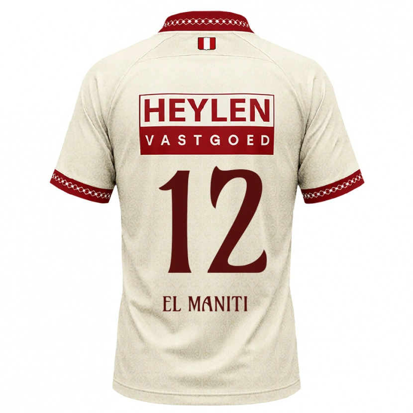 Danxen Herren Naoufal El Maniti #12 Beige Rot Auswärtstrikot Trikot 2026/27 T-Shirt Österreich