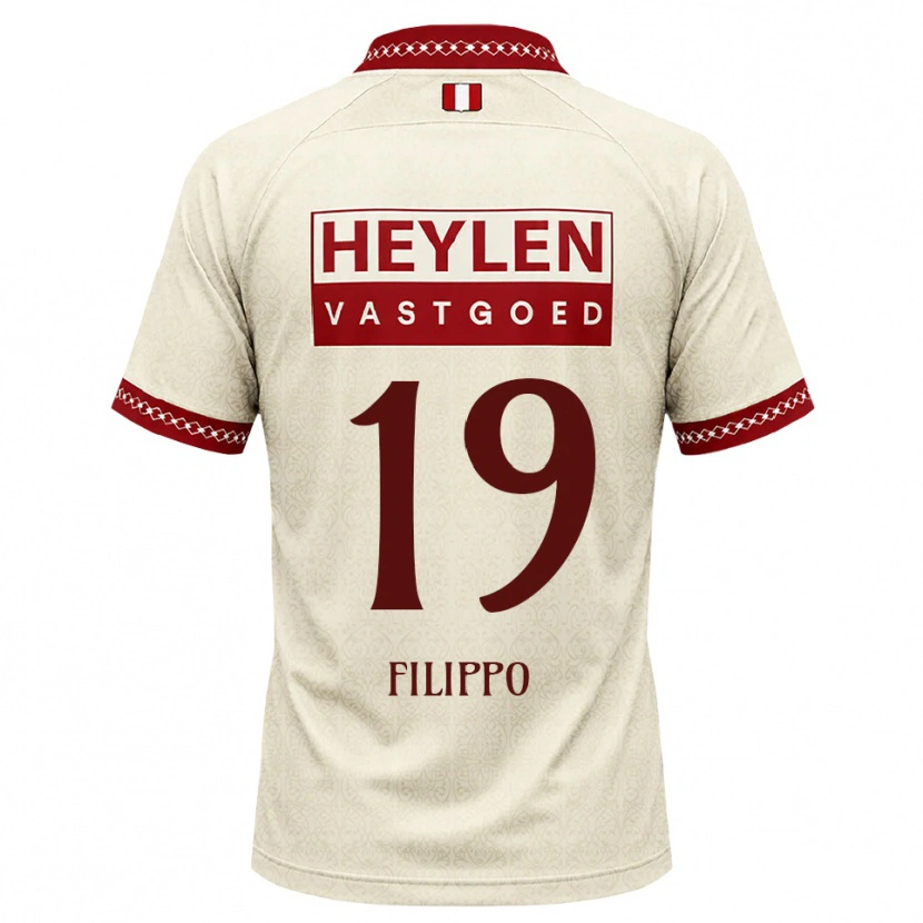 Danxen Herren Niels Filippo #19 Beige Rot Auswärtstrikot Trikot 2026/27 T-Shirt Österreich