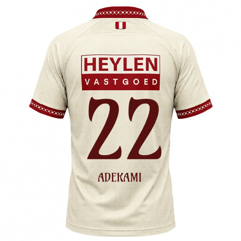 Danxen Herren Farouck Adekami #22 Beige Rot Auswärtstrikot Trikot 2026/27 T-Shirt Österreich