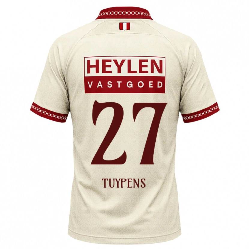 Danxen Herren Eran Tuypens #27 Beige Rot Auswärtstrikot Trikot 2026/27 T-Shirt Österreich