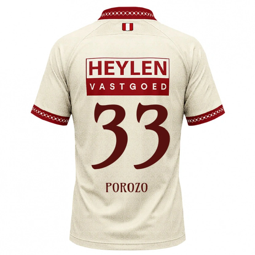 Danxen Herren Snayder Porozo #33 Beige Rot Auswärtstrikot Trikot 2026/27 T-Shirt Österreich