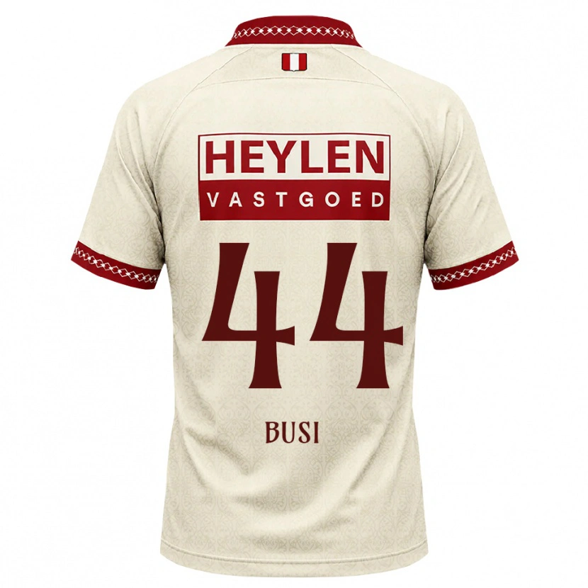 Danxen Herren Maxime Busi #44 Beige Rot Auswärtstrikot Trikot 2026/27 T-Shirt Österreich