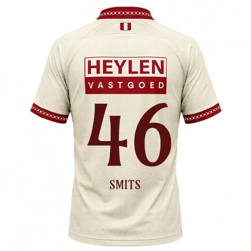 Danxen Herren Milan Smits #46 Beige Rot Auswärtstrikot Trikot 2026/27 T-Shirt Österreich