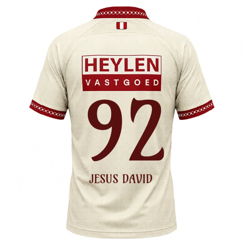 Danxen Herren Gabriel Jesus David #92 Beige Rot Auswärtstrikot Trikot 2026/27 T-Shirt Österreich