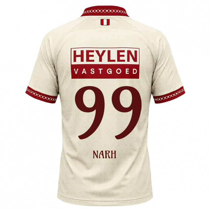 Danxen Herren Luis Narh #99 Beige Rot Auswärtstrikot Trikot 2026/27 T-Shirt Österreich