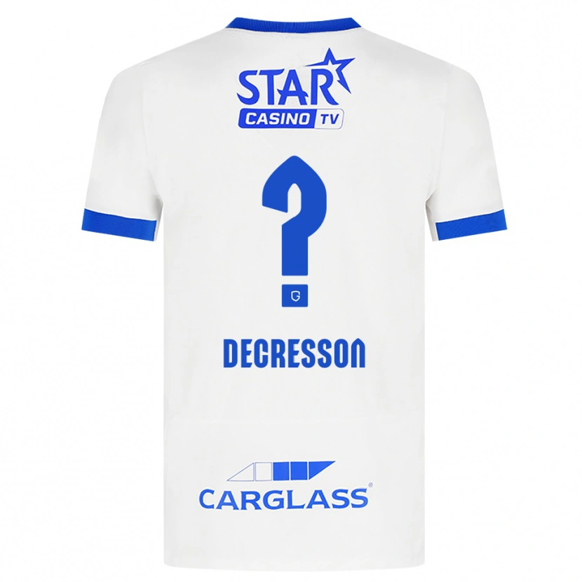 Danxen Herren Lino Decresson #0 Weiß Blau Auswärtstrikot Trikot 2026/27 T-Shirt Österreich