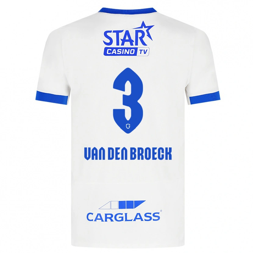 Danxen Herren Kobe Van Den Broeck #3 Weiß Blau Auswärtstrikot Trikot 2026/27 T-Shirt Österreich