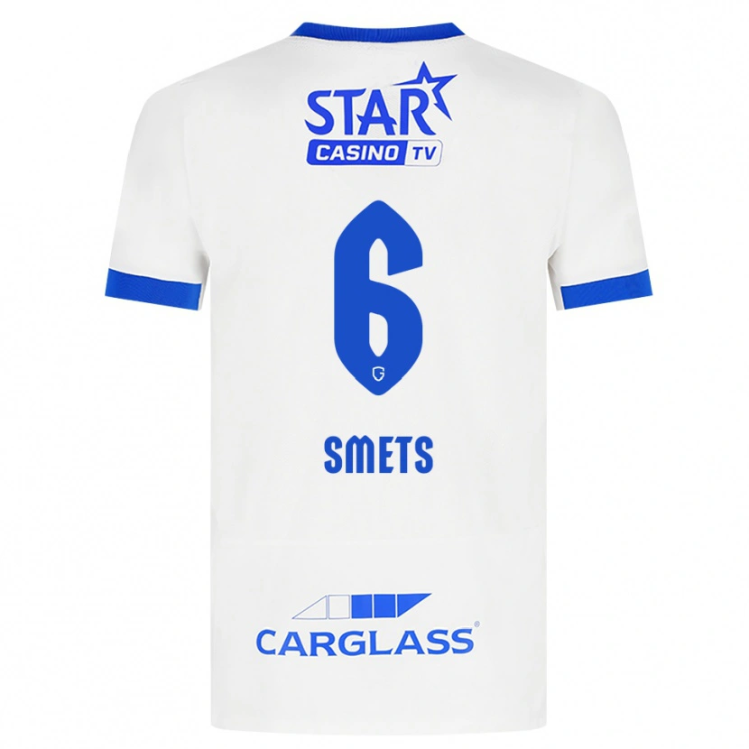 Danxen Herren Matte Smets #6 Weiß Blau Auswärtstrikot Trikot 2026/27 T-Shirt Österreich