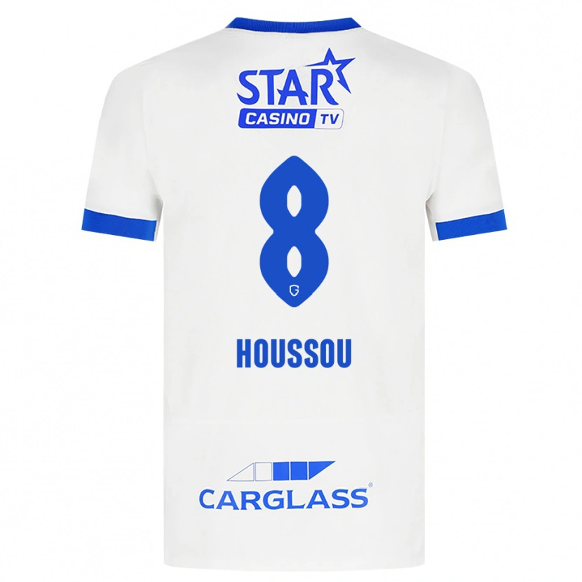 Danxen Herren Josué Houssou #8 Weiß Blau Auswärtstrikot Trikot 2026/27 T-Shirt Österreich