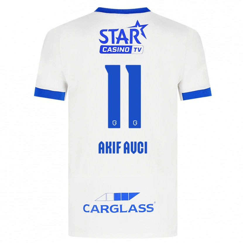 Danxen Herren Muhammed Akif Avcı #11 Weiß Blau Auswärtstrikot Trikot 2026/27 T-Shirt Österreich