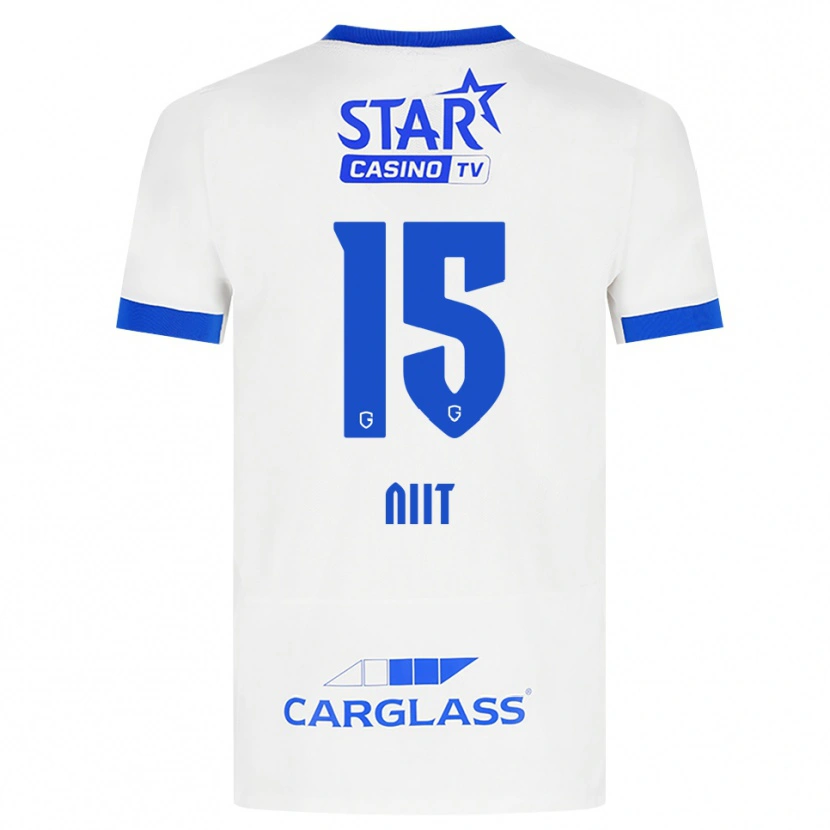 Danxen Herren Eva-Maria Niit #15 Weiß Blau Auswärtstrikot Trikot 2026/27 T-Shirt Österreich