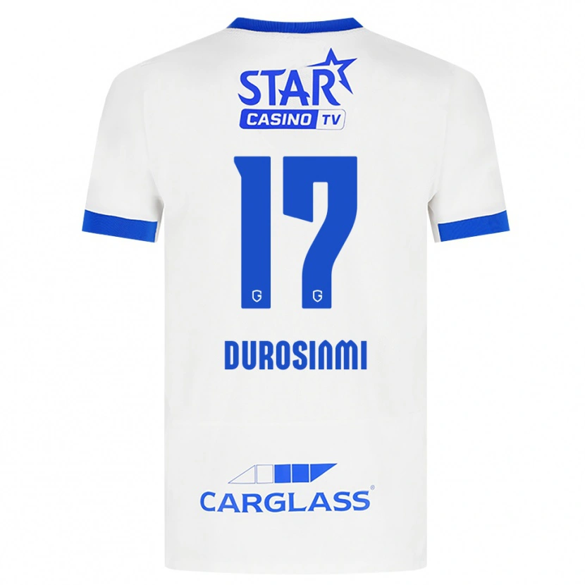 Danxen Herren Rafiu Durosinmi #17 Weiß Blau Auswärtstrikot Trikot 2026/27 T-Shirt Österreich