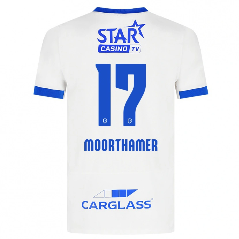 Danxen Herren Tinus Moorthamer #17 Weiß Blau Auswärtstrikot Trikot 2026/27 T-Shirt Österreich