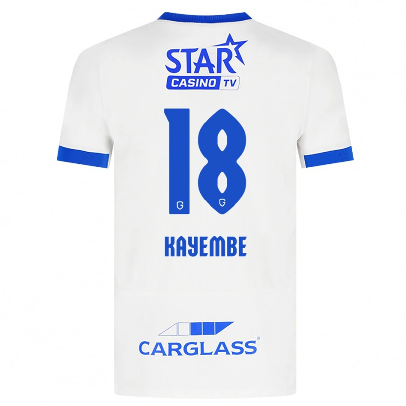 Danxen Herren Joris Kayembe #18 Weiß Blau Auswärtstrikot Trikot 2026/27 T-Shirt Österreich