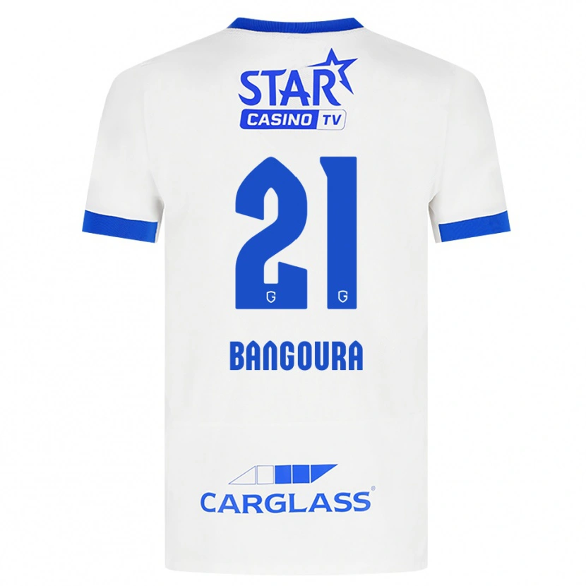 Danxen Herren Ibrahima Sory Bangoura #21 Weiß Blau Auswärtstrikot Trikot 2026/27 T-Shirt Österreich