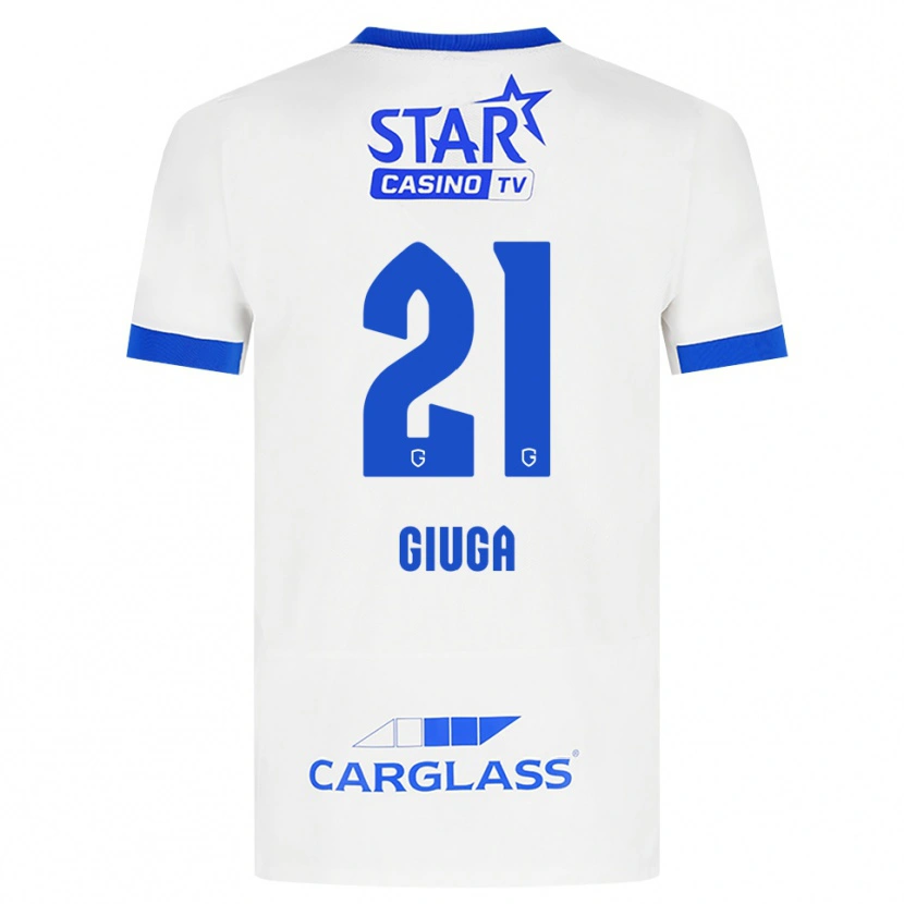 Danxen Herren Anissa Giuga #21 Weiß Blau Auswärtstrikot Trikot 2026/27 T-Shirt Österreich