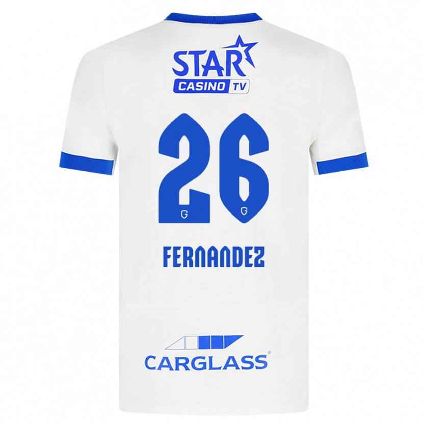 Danxen Herren Elias Gonzalez Fernandez #26 Weiß Blau Auswärtstrikot Trikot 2026/27 T-Shirt Österreich