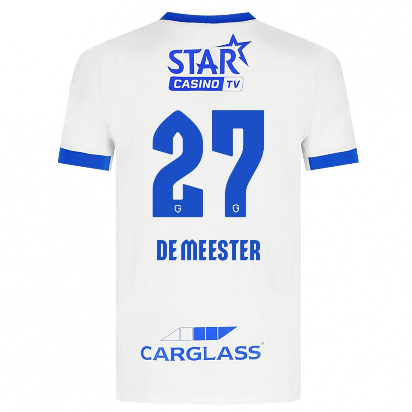 Danxen Herren Joyce De Meester #27 Weiß Blau Auswärtstrikot Trikot 2026/27 T-Shirt Österreich