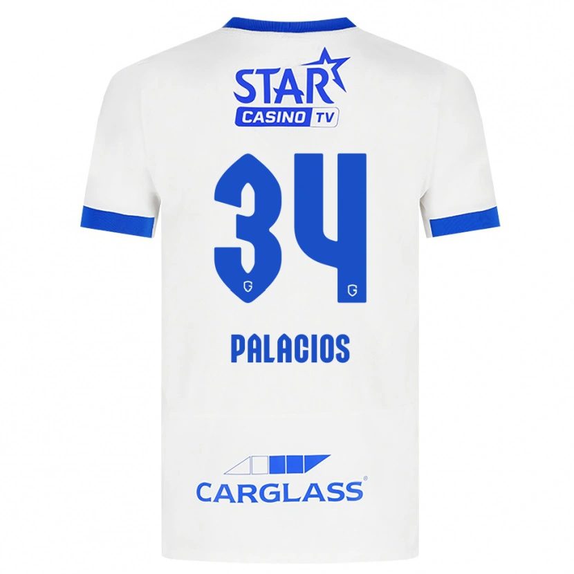 Danxen Herren Adrián Palacios #34 Weiß Blau Auswärtstrikot Trikot 2026/27 T-Shirt Österreich