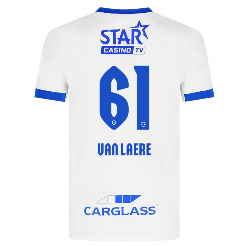 Danxen Herren Daan Van Laere #61 Weiß Blau Auswärtstrikot Trikot 2026/27 T-Shirt Österreich