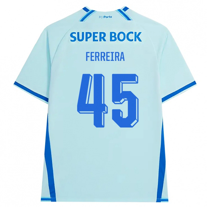 Danxen Herren Tiago Ferreira #45 Hellcyan Blau Ausweichtrikot Trikot 2026/27 T-Shirt Österreich