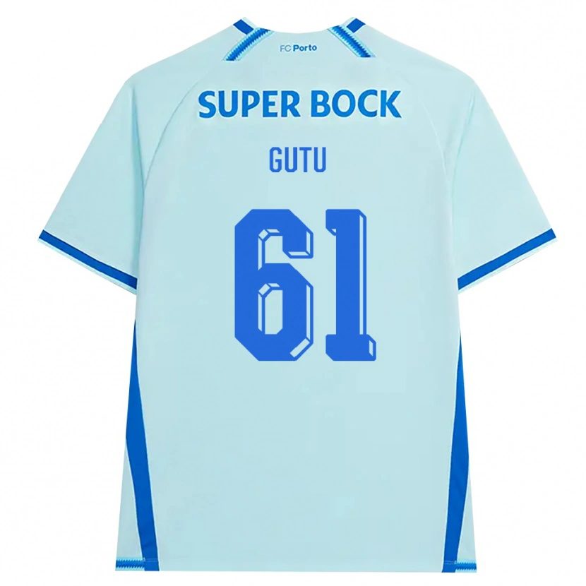 Danxen Herren Denis Gutu #61 Hellcyan Blau Ausweichtrikot Trikot 2026/27 T-Shirt Österreich