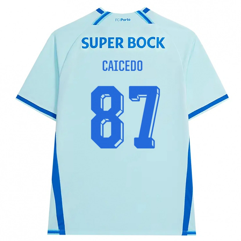 Danxen Herren Brayan Caicedo #87 Hellcyan Blau Ausweichtrikot Trikot 2026/27 T-Shirt Österreich